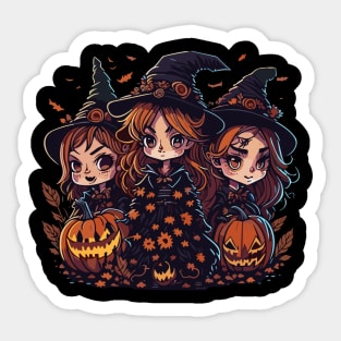 Halloween witches Sticker